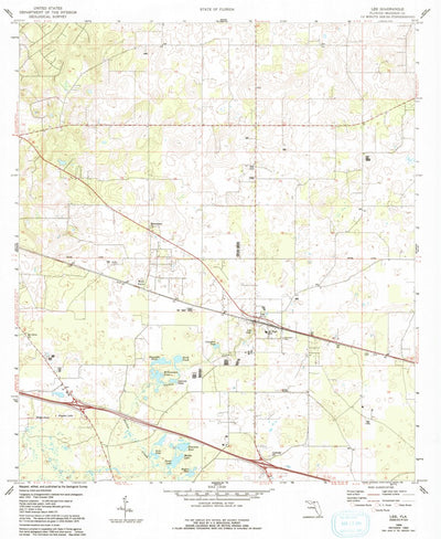 United States Geological Survey Lee, FL (1958, 24000-Scale) digital map