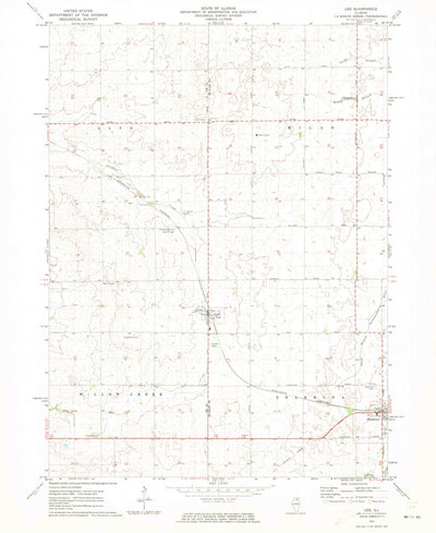 United States Geological Survey Lee, IL (1971, 24000-Scale) digital map