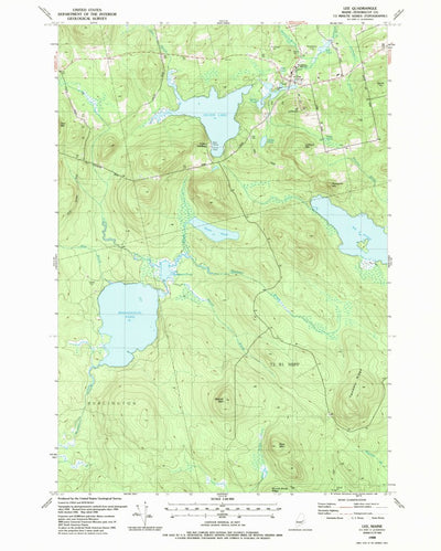 United States Geological Survey Lee, ME (1988, 24000-Scale) digital map