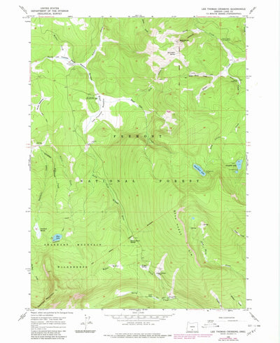 United States Geological Survey Lee Thomas Crossing, OR (1966, 24000-Scale) digital map