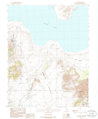 United States Geological Survey Lee Vining, CA (1986, 24000-Scale) digital map