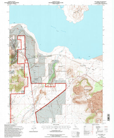United States Geological Survey Lee Vining, CA (1994, 24000-Scale) digital map