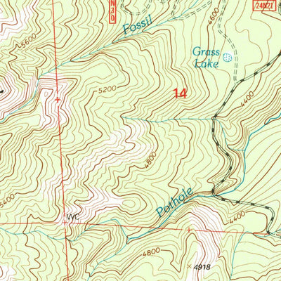 United States Geological Survey Leech Lake Mountain, CA (1995, 24000-Scale) digital map