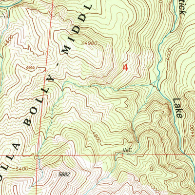 United States Geological Survey Leech Lake Mountain, CA (1995, 24000-Scale) digital map