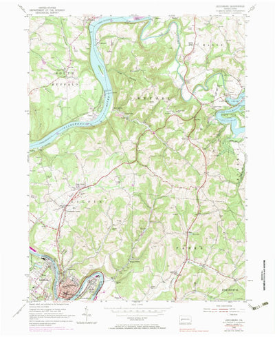 United States Geological Survey Leechburg, PA (1954, 24000-Scale) digital map