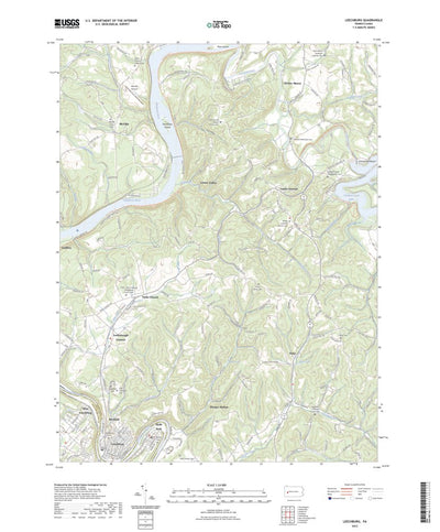 United States Geological Survey Leechburg, PA (2023, 24000-Scale) digital map
