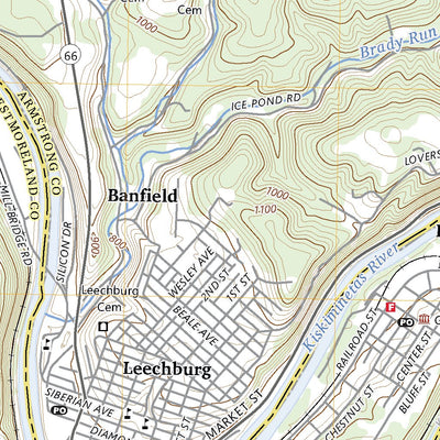 United States Geological Survey Leechburg, PA (2023, 24000-Scale) digital map