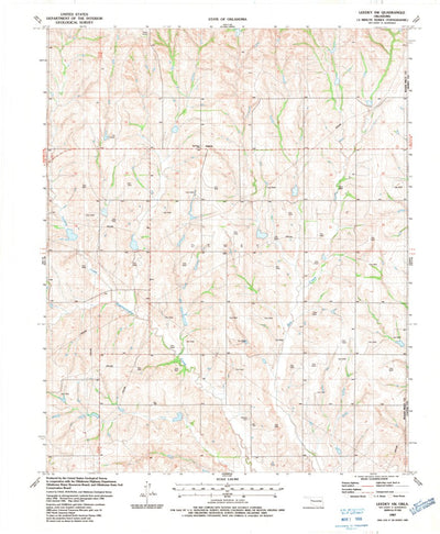 United States Geological Survey Leedey SW, OK (1987, 24000-Scale) digital map