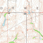 United States Geological Survey Leedey SW, OK (1987, 24000-Scale) digital map