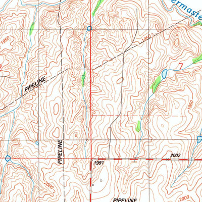 United States Geological Survey Leedey SW, OK (1987, 24000-Scale) digital map