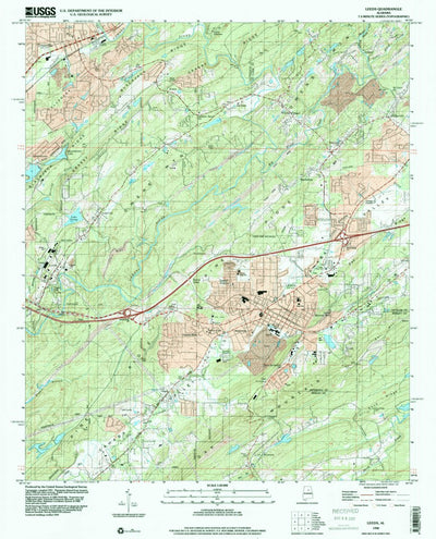 United States Geological Survey Leeds, AL (1998, 24000-Scale) digital map