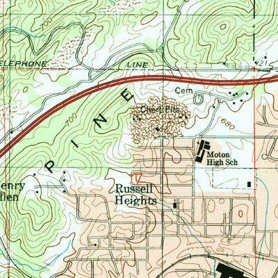 United States Geological Survey Leeds, AL (1998, 24000-Scale) digital map