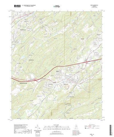 United States Geological Survey Leeds, AL (2020, 24000-Scale) digital map