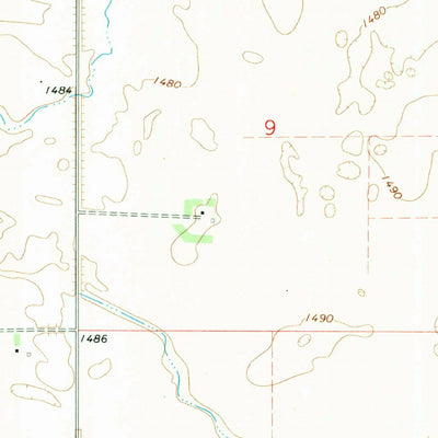 United States Geological Survey Leeds NE, ND (1971, 24000-Scale) digital map