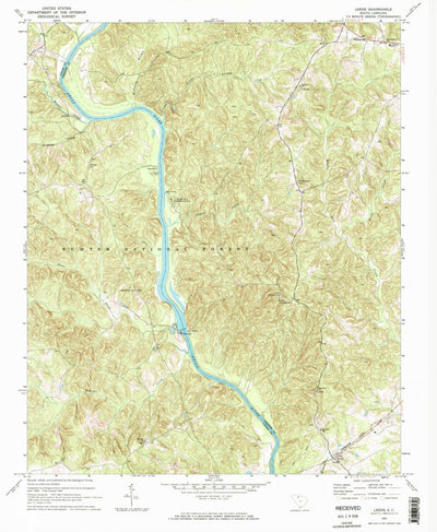 United States Geological Survey Leeds, SC (1969, 24000-Scale) digital map
