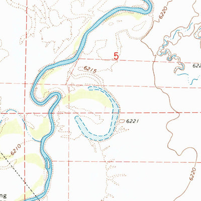 United States Geological Survey Leefe, WY-UT (1969, 24000-Scale) digital map