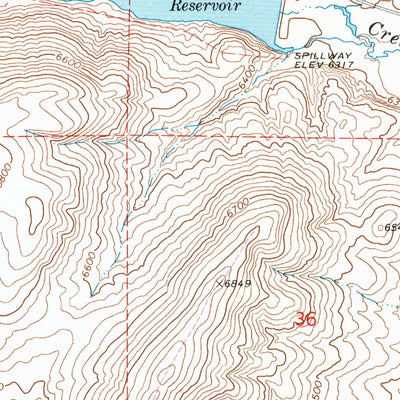 United States Geological Survey Leefe, WY-UT (1969, 24000-Scale) digital map