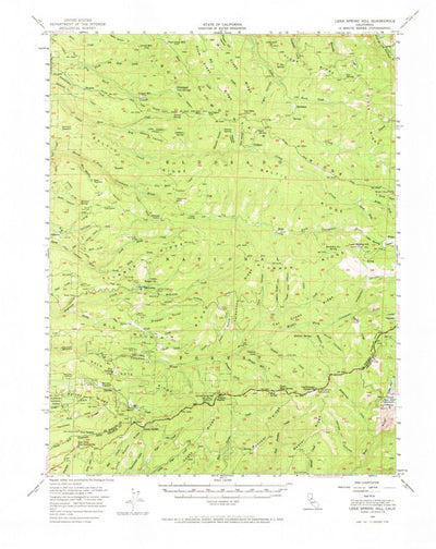 United States Geological Survey Leek Spring Hill, CA (1951, 62500-Scale) digital map