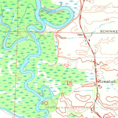 United States Geological Survey Leeman, WI (1969, 24000-Scale) digital map