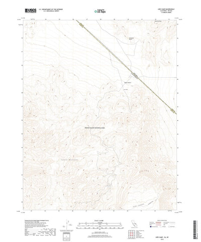 United States Geological Survey Lees Camp, CA (2018, 24000-Scale) digital map