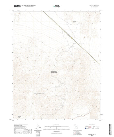 United States Geological Survey Lees Camp, CA (2021, 24000-Scale) digital map