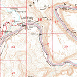 United States Geological Survey Lees Ferry, AZ (1954, 62500-Scale) digital map