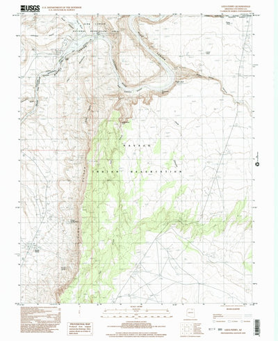 United States Geological Survey Lees Ferry, AZ (1999, 24000-Scale) digital map