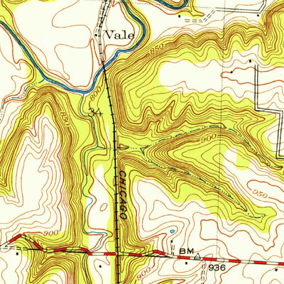 United States Geological Survey Lees Summit, MO (1949, 24000-Scale) digital map