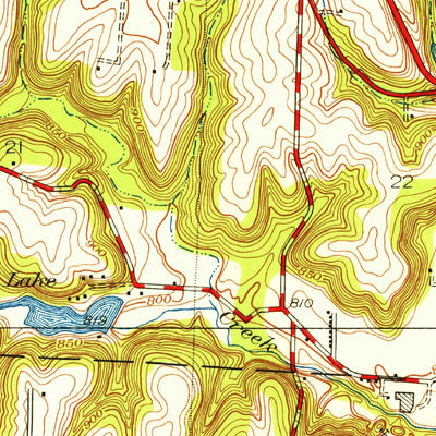 United States Geological Survey Lees Summit, MO (1949, 24000-Scale) digital map