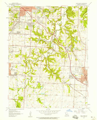 United States Geological Survey Lees Summit, MO (1957, 24000-Scale) digital map