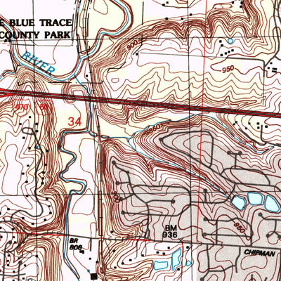 United States Geological Survey Lees Summit, MO (1996, 24000-Scale) digital map