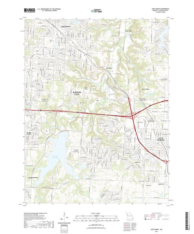 United States Geological Survey Lees Summit, MO (2021, 24000-Scale) digital map