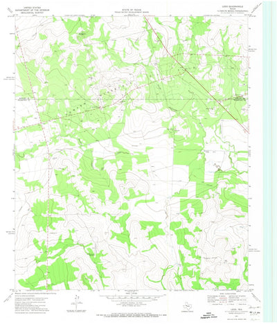 United States Geological Survey Lees, TX (1971, 24000-Scale) digital map