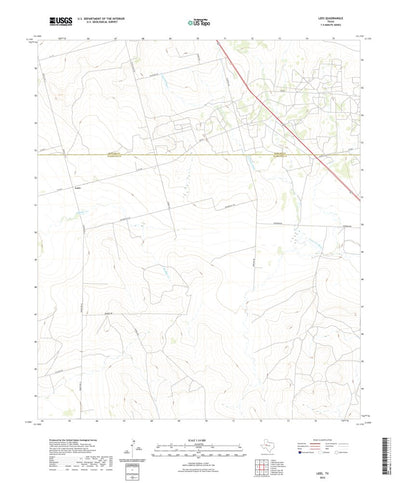 United States Geological Survey Lees, TX (2022, 24000-Scale) digital map