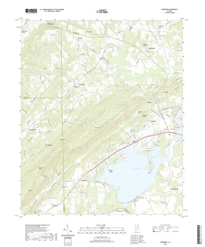 United States Geological Survey Leesburg, AL (2020, 24000-Scale) digital map