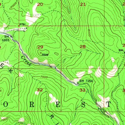 United States Geological Survey Leesburg, ID (1950, 62500-Scale) digital map