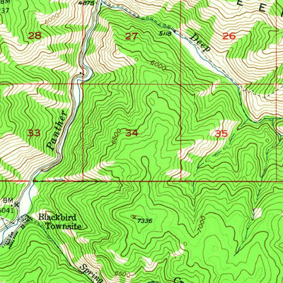 United States Geological Survey Leesburg, ID (1950, 62500-Scale) digital map