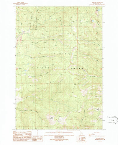 United States Geological Survey Leesburg, ID (1989, 24000-Scale) digital map