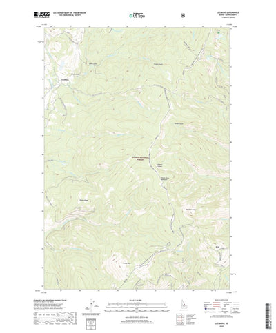 United States Geological Survey Leesburg, ID (2020, 24000-Scale) digital map