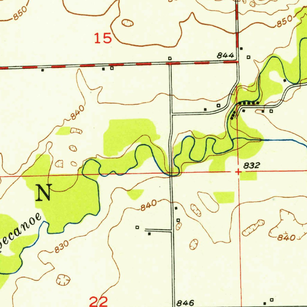 Leesburg, IN (1950, 24000-Scale) Map by United States Geological Survey ...