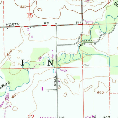 United States Geological Survey Leesburg, IN (1992, 24000-Scale) digital map