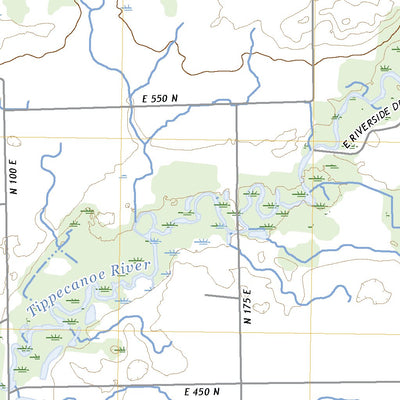 United States Geological Survey Leesburg, IN (2022, 24000-Scale) digital map