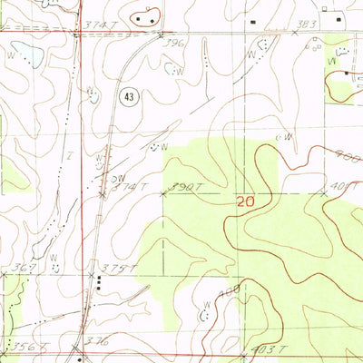 United States Geological Survey Leesburg, MS (1982, 24000-Scale) digital map