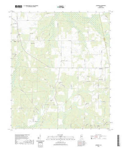 United States Geological Survey Leesburg, MS (2020, 24000-Scale) digital map
