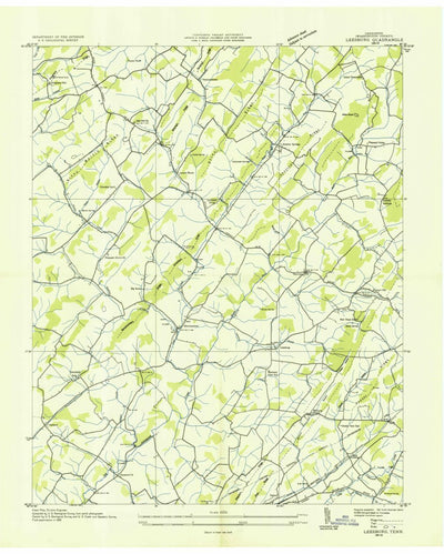 United States Geological Survey Leesburg, TN (1935, 24000-Scale) digital map