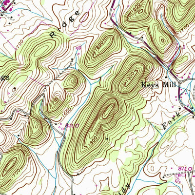 United States Geological Survey Leesburg, TN (1939, 24000-Scale) digital map