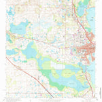 United States Geological Survey Leesburg West, FL (1966, 24000-Scale) digital map