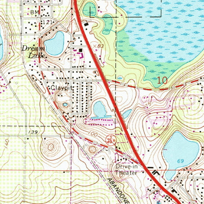 United States Geological Survey Leesburg West, FL (1966, 24000-Scale) digital map