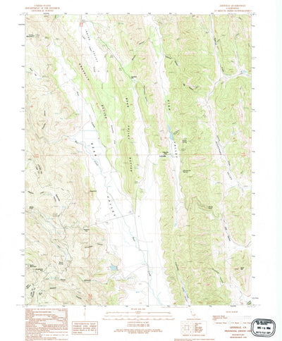 United States Geological Survey Leesville, CA (1989, 24000-Scale) digital map