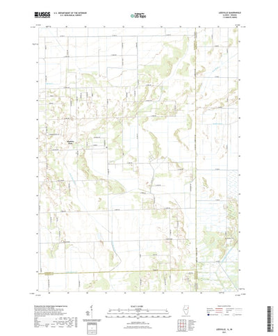 United States Geological Survey Leesville, IL (2021, 24000-Scale) digital map